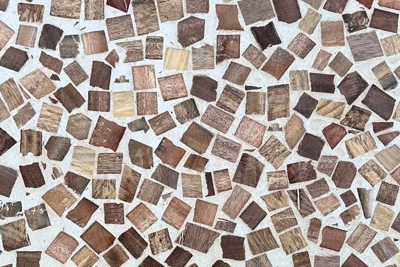 Terrazzo Holz-Recycling.