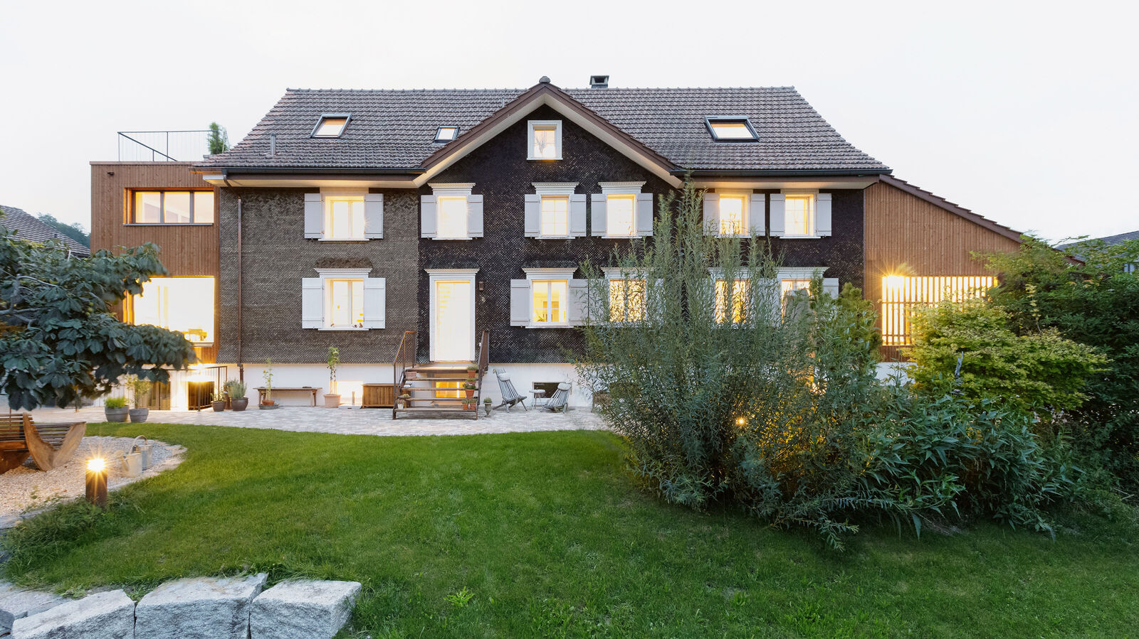 Das Alte ist nicht gänzlich gewichen, sondern harmonisch mit Modernem kombiniert.
