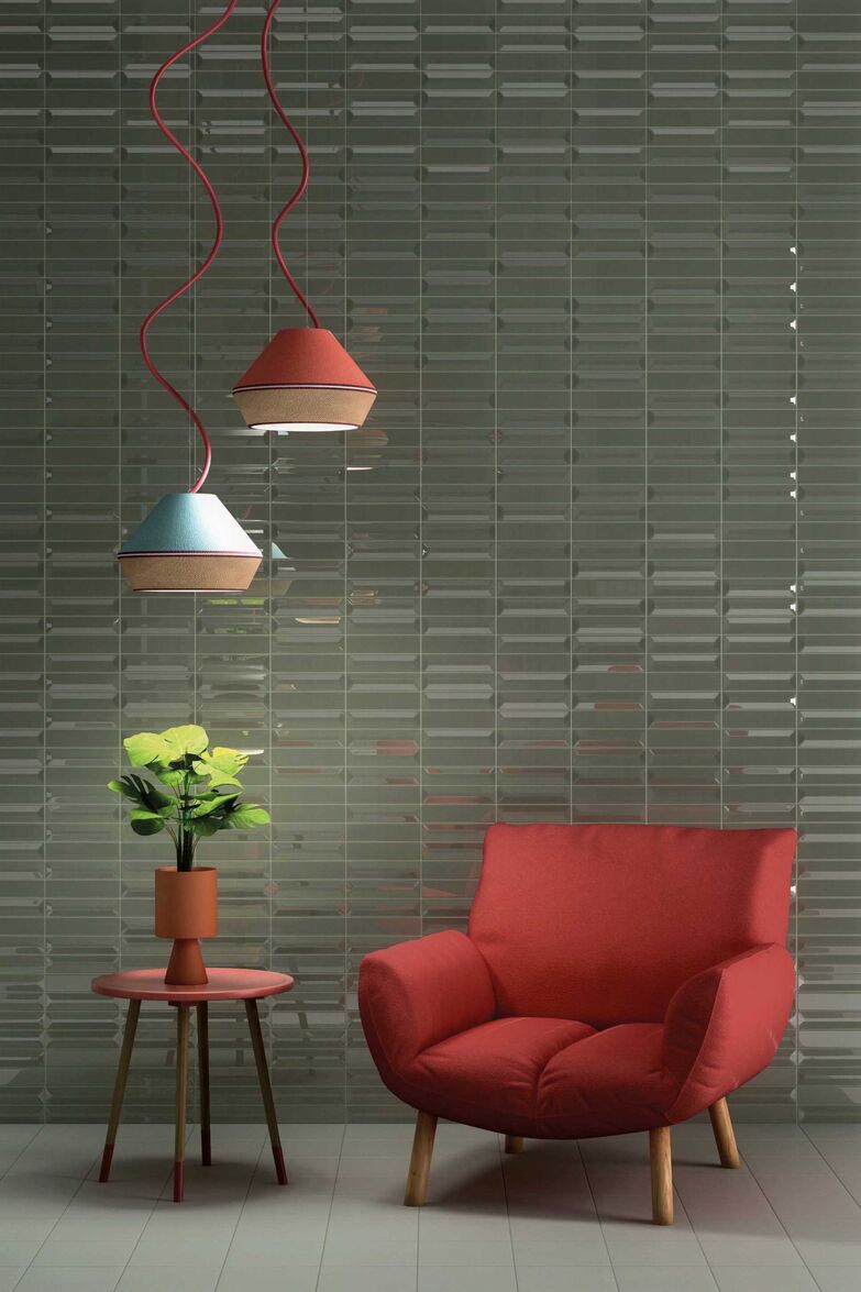 Die glasierten Steinzeug-Wandfliesen der Kollektion «Flauti» von Ceramica Vogue sind in sechs Farben erhältlich und eignen sich für Wohnräume sowie für Fassaden. 
Über Keravita AG.
