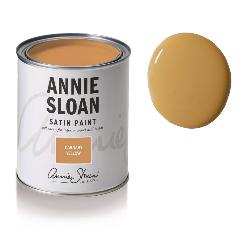 Die Wandfarben «Satin Paint» (hier in «Carnaby Yellow») von Annie Sloan sind einfach zu verwenden, decken hervorragend bei nur einem oder zwei Anstrichen und erfordern keine Grundierung. www.anniesloan.com