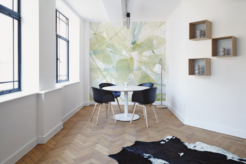 Wanda designt neben Oberflächen für Glas und Textilien auch Tapeten, wie beispielsweise die Vliestapete «Plants».